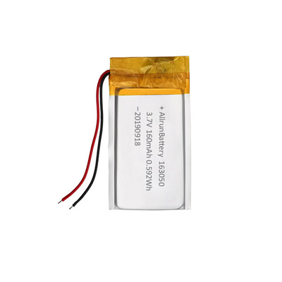 160mAh 163050 Pacco batteria ricaricabile ai polimeri di litio 3,7 V