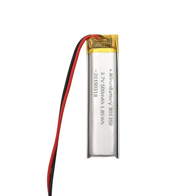 penne della lettura di Li Ion Battery Ultra Narrow For di abitudine di 3.7V 500mAh 801350
