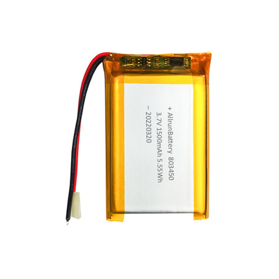 Potente batteria a forma rettangolare Batteria LiPo personalizzata da 3,7 V 1500 mAh