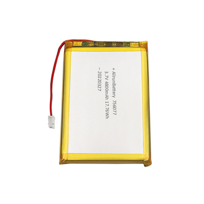 Polimero sottile del litio dello ione del litio di rettangolo della batteria 3.7V 4800mAh del polimero del litio