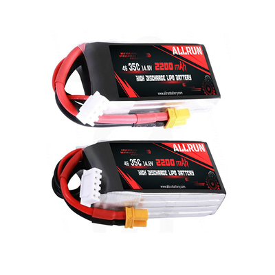 Batteria LiPo 35C 14,8 V Batteria LiPo ad alta velocità C 4S 2200mAh