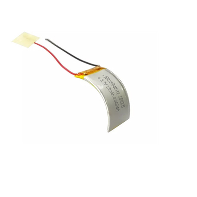 Batteria ricaricabile LiPo curva 3,7 V 13 mAh con bassa autoscarica