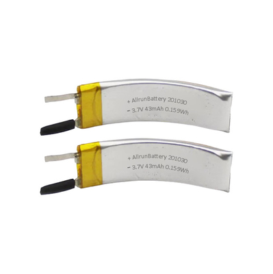Batteria VR ai polimeri di litio 3,7 V 43 mAh Batteria ricaricabile curva LiPo
