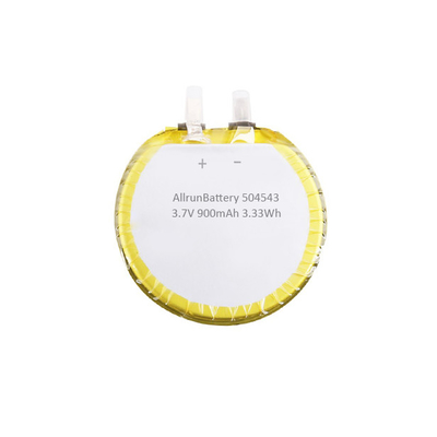 Batteria LiPo rotonda affidabile su ordinazione 3,7 V 900mAh 504543 per le cuffie Bluetooth