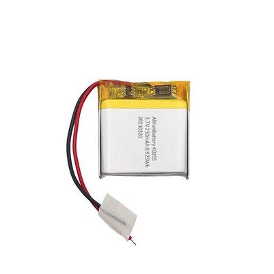 Batteria LiPo leggera da 3,7 V 250 mAh Batteria ricaricabile ai polimeri di ioni di litio quadrata