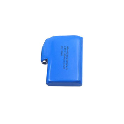 Batteria ricaricabile indossabile 2S1P Pacco batteria ai polimeri di litio da 1100 mAh 7,4 V