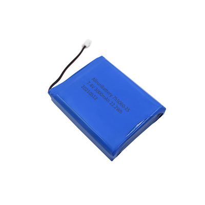 Batteria al litio medica 2S1P 7.4V 3000mAh Ricaricabile potente