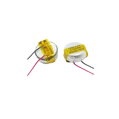 Batteria a bottone Li Poly 1254 Potente batteria LiPo da 3,7 V 60 mAh