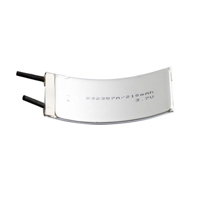 232357 Batteria LiPo curva Batteria al litio personalizzata da 210 mAh 3,7 V