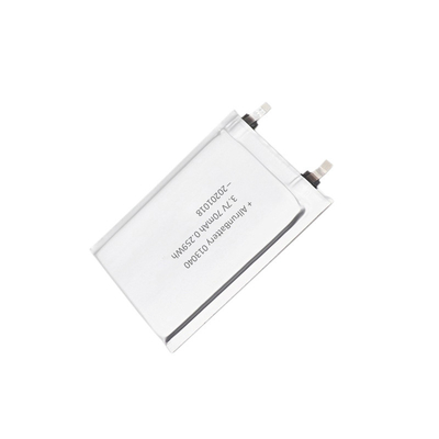 TBD 3.7V 70mAh Batteria LiPo ultra sottile per etichette elettroniche RFID