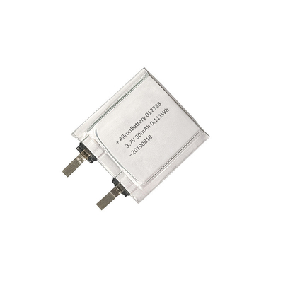 batteria LiPo da 3,7 V 30 mAh 1 mm batteria ultra sottile ai polimeri di litio 012323