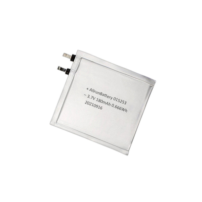 batteria ultra sottile 3.7V 180mAh 015253 di 1mm LiPo per le ginocchiere astute