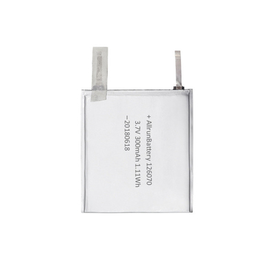 Batteria ai polimeri di litio ultra sottile OEM 1C 3.7V 300mAh per lettore MP5