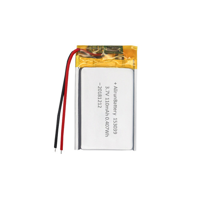 Batteria LiPo da 3,7 V 110 mAh / Batterie ai polimeri di litio ricaricabili ultra sottili
