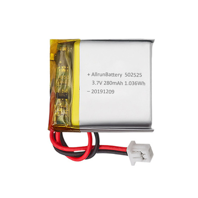 Batteria al litio medica personalizzata ricaricabile 3.7V 280mAh LiPo