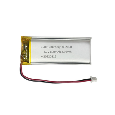1C Batteria a forma di rettangolo sottile Batteria LiPo ricaricabile da 3,7 V 800 mAh