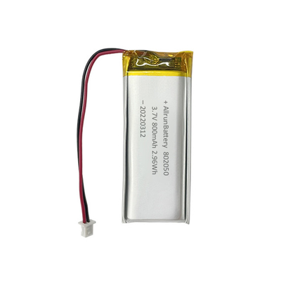 1C Batteria a forma di rettangolo sottile Batteria LiPo ricaricabile da 3,7 V 800 mAh