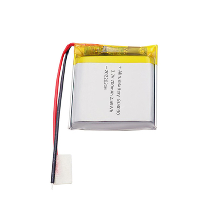 Potente batteria al litio medica Batteria LiPo ricaricabile da 3,7 V 700 mAh