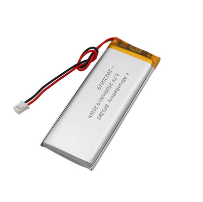 Batteria a forma rettangolare personalizzata Batteria LiPo ricaricabile da 3,7 V 2500 mAh