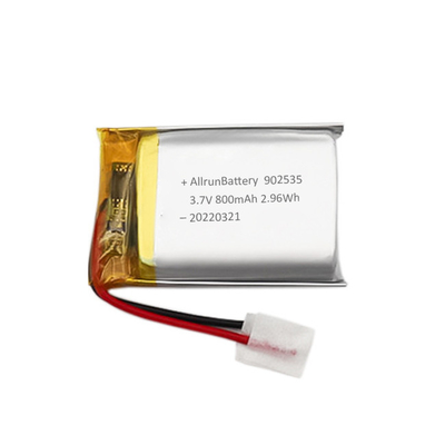 Batteria LiPo Ricaricabile Leggera 800mAh 3.7V 902535 Per Dispositivi Medici