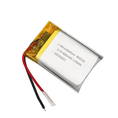 Batteria LiPo Ricaricabile Leggera 800mAh 3.7V 902535 Per Dispositivi Medici