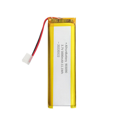 Batteria ricaricabile personalizzata ai polimeri di litio 3,7 V 3000 mAh 903090