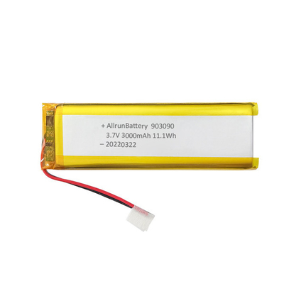 Batteria ricaricabile personalizzata ai polimeri di litio 3,7 V 3000 mAh 903090
