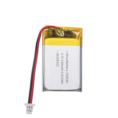 Batteria LiPo sottile da 3,7 V 250 mAh Batteria ricaricabile ai polimeri di litio rettangolare