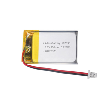 Batteria LiPo sottile da 3,7 V 250 mAh Batteria ricaricabile ai polimeri di litio rettangolare