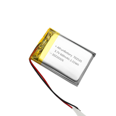 Batteria ai polimeri di litio a cella singola Batteria LiPo da 3,7 V 600 mAh