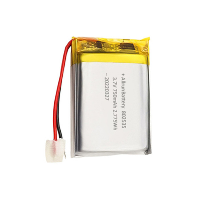 Batteria ai polimeri di litio rettangolare Sicurezza Batteria LiPo da 3,7 V 750 mAh