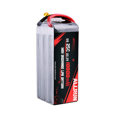 Batteria LiPo 22.2V 6S 10000mAh Batteria LiPo ad alta velocità C 25C