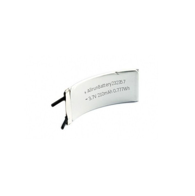 Batteria ricaricabile LiPo 1C 3,7 V Batteria ai polimeri di litio curva da 210 mAh