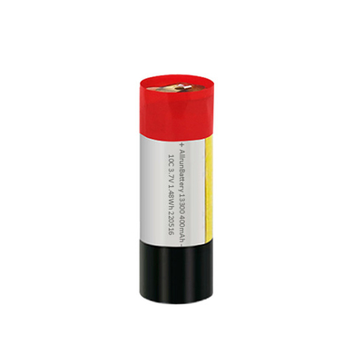 TBD 3,7 V 400mAh Batteria LiPo personalizzata 13300 Batteria cilindrica ai polimeri di litio