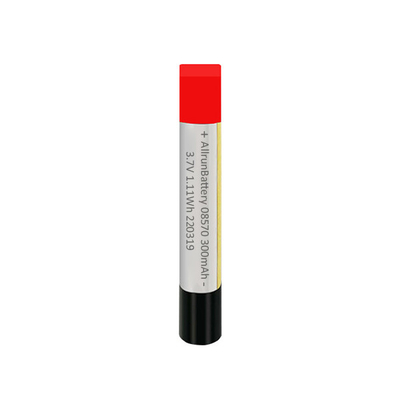 batteria potente del Li-polimero della batteria su ordinazione di LiPo del cilindro di 3.7V 300mAh 300mAh per gli apparecchi elettronici portatili