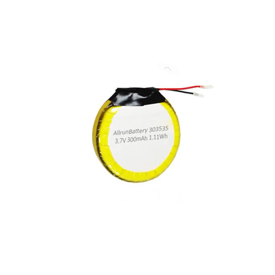 Batteria sicura 3.7V 300mAh LiPo Batteria rotonda ai polimeri di litio ricaricabile 303535