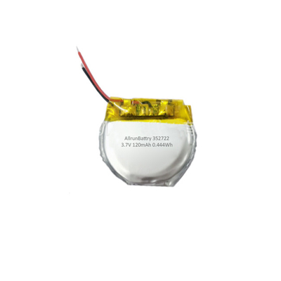 Batteria ai polimeri di litio rotonda personalizzata Batteria LiPo da 3,7 V 120 mAh
