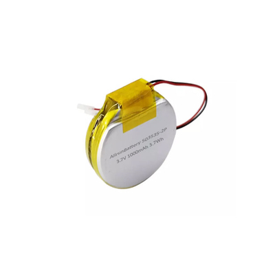 Pacco batteria LiPo rotondo per smartwatch 1S2P 3,7 V 1000 mAh 503535