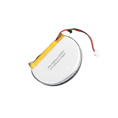 Batteria LiPo personalizzata rotonda con batteria ricaricabile stabile da 3,7 V 800 mAh