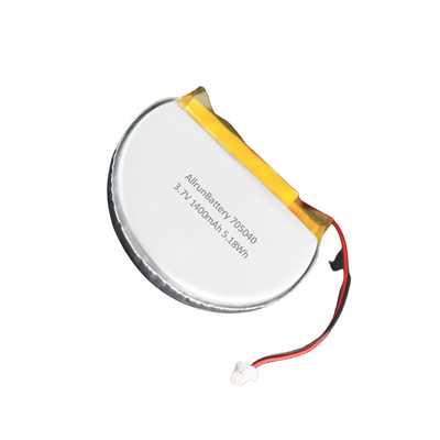 Batteria abitudine 3.7V 1400mAh LiPo rotonda 705040 con capacità ad alto livello