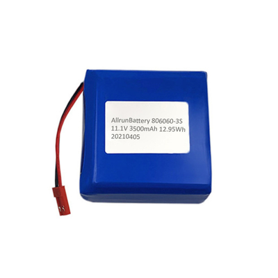 Pacco batteria al litio medico quadrato 3500mAh 11,1 V ricaricabile