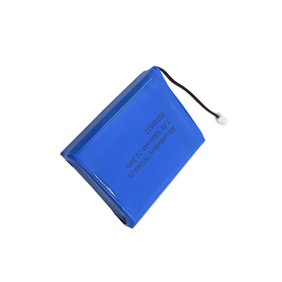 Batteria al litio medica 2S1P 7.4V 3000mAh Ricaricabile potente