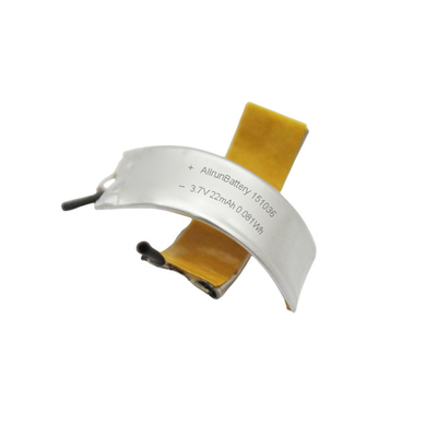 Nuova batteria LiPo curva 22mAh 3.7V Cella batteria ai polimeri di litio