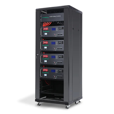 Lo scaffale accatastabile della batteria dello scaffale LiFePO4 del server del modulo ha montato per fuori il sistema di energia solare di griglia
